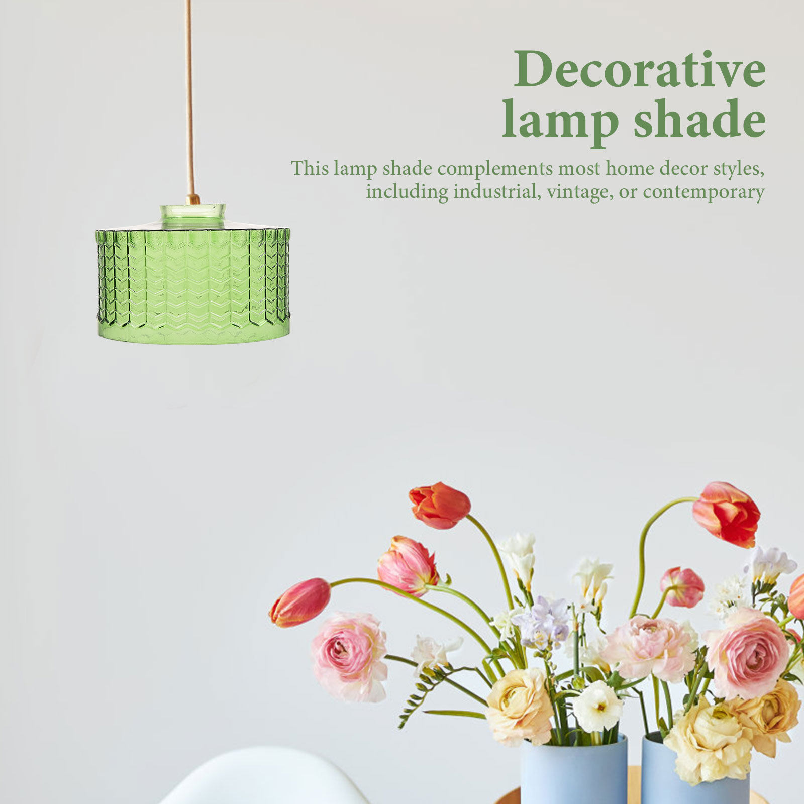Decor Timeless Lighting - Decorative Glass Ceiling Light Shade Hanging