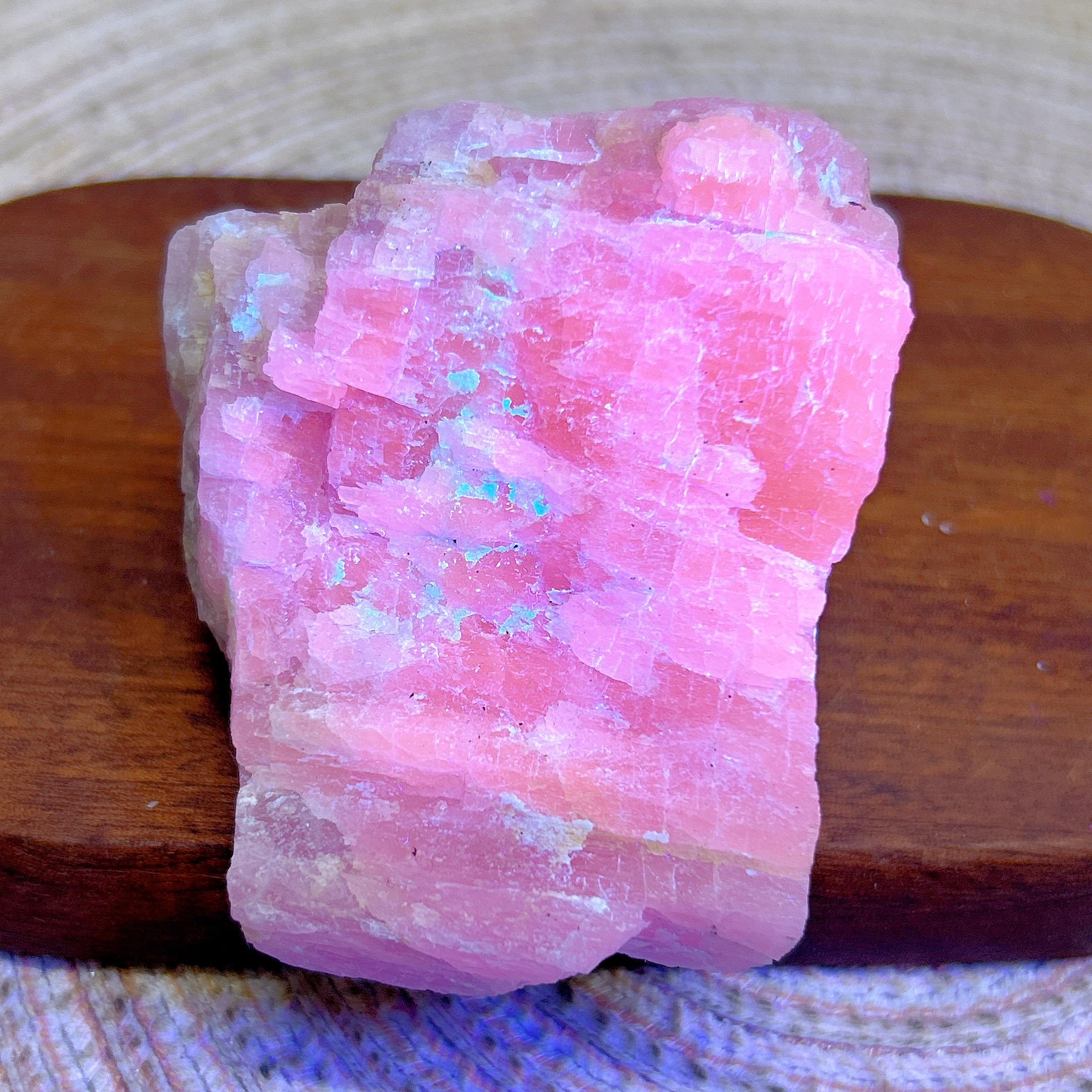 Lighting Effect Home Decor - Healing Natural Crystal Kunzite Raw Stone
