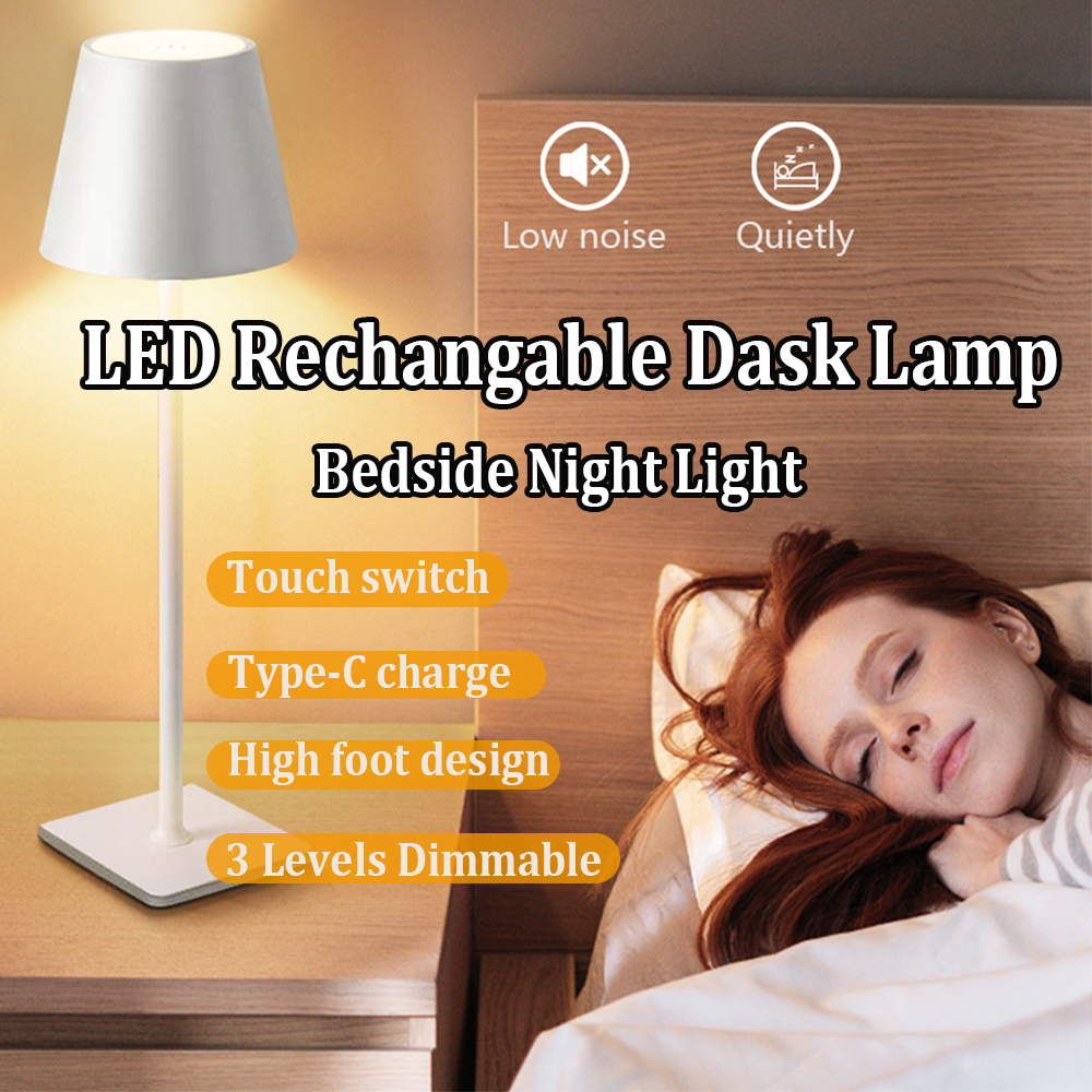 Lighting Decor - LED Rechargeable Desk Light Wireless Table
