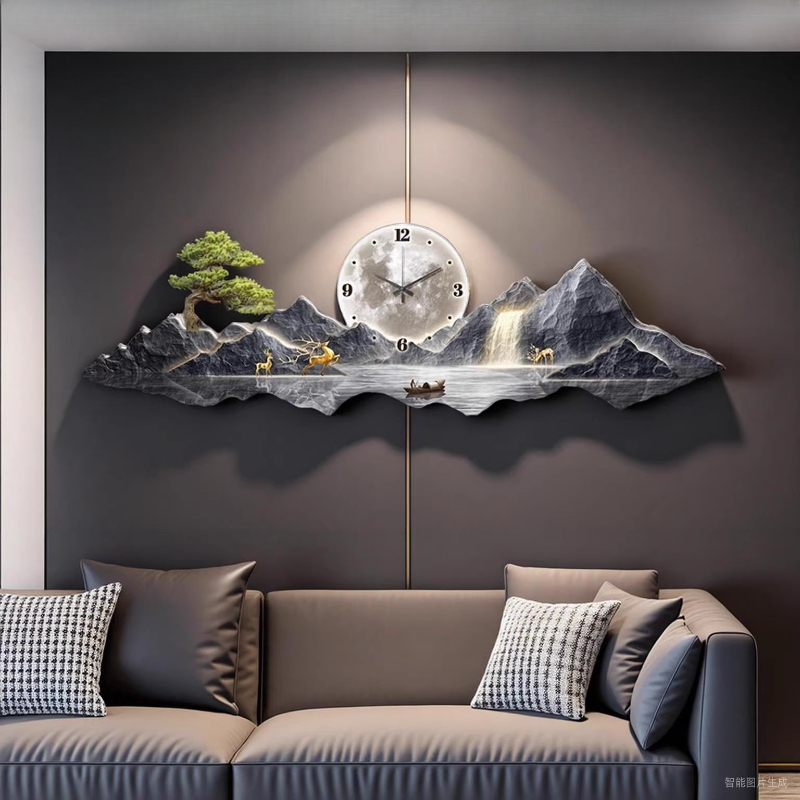 Luxury Light Wall clock Living - Lighting Home Decor Wall Clocks avis et prix