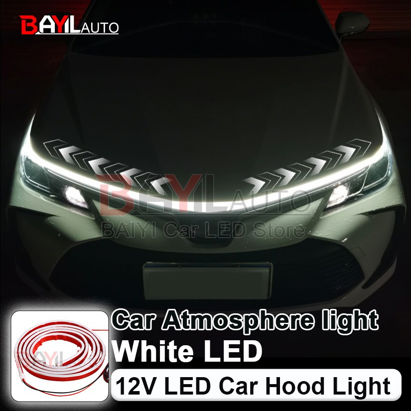 12V White Car Hood Light Strip - Lighting Bolt Decor avis et prix