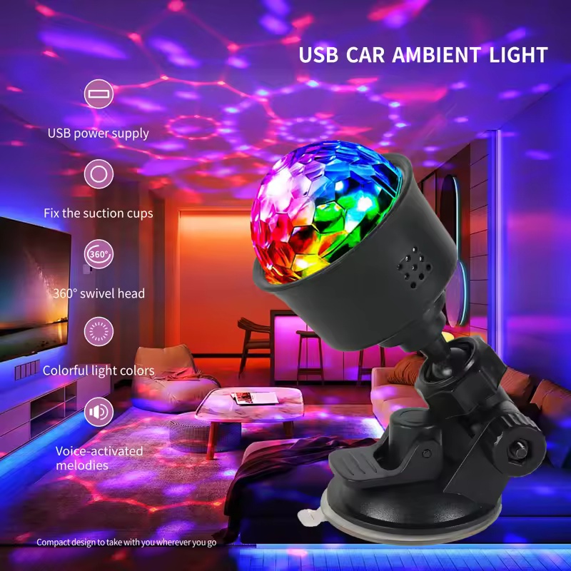 RGB Sound Activated LED Disco  - Lighting Effect Home Decor avis et prix