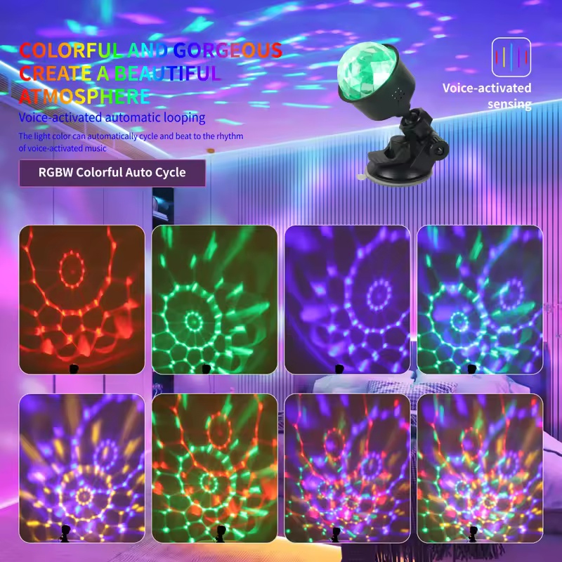 RGB Sound Activated LED Disco  - Lighting Effect Home Decor avis et prix