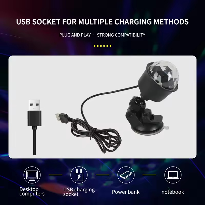 RGB Sound Activated LED Disco  - Lighting Effect Home Decor avis et prix