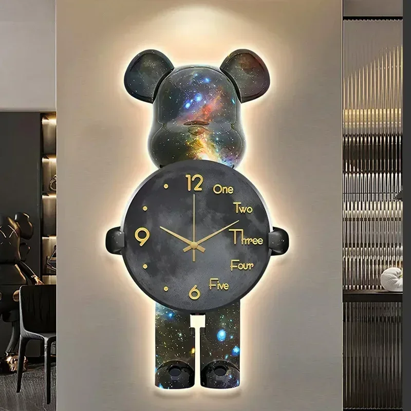 LED Bear Wall Clock Unique Lux - Lighting Home Decor Wall Clocks avis et prix