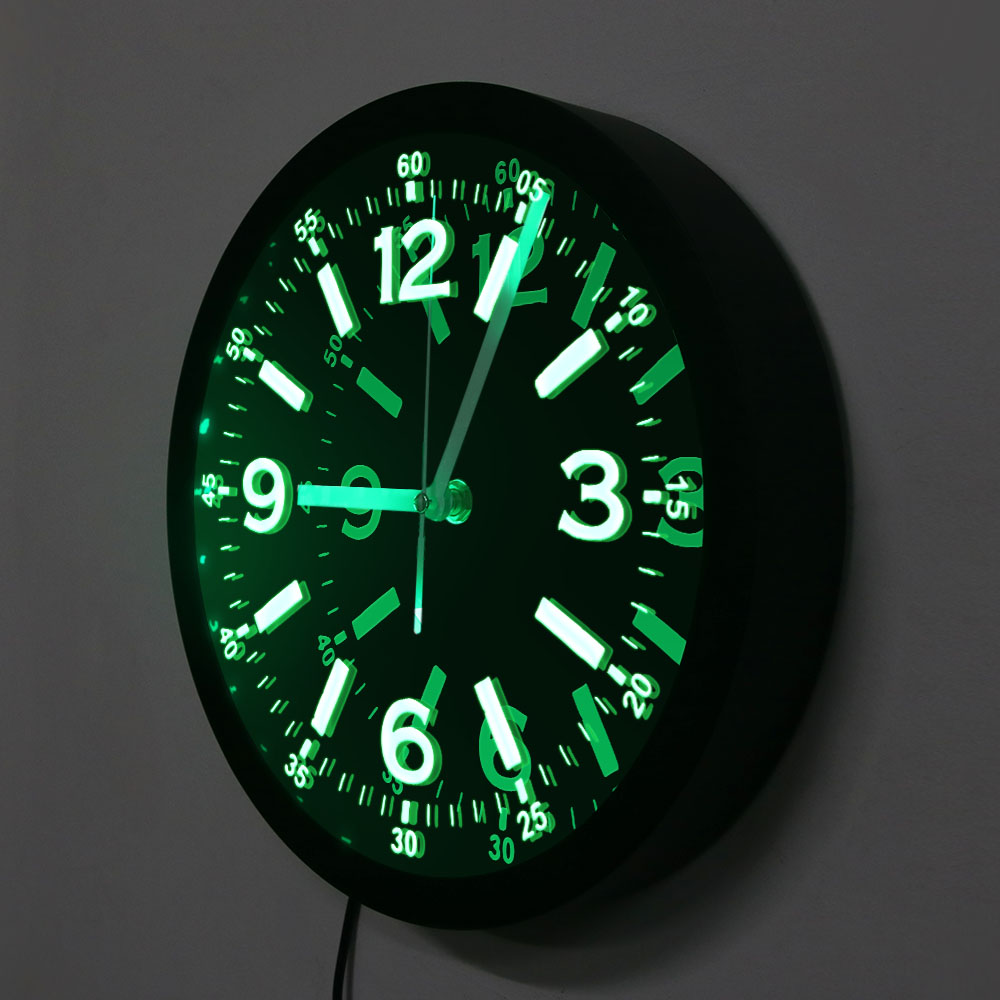Modern Design LED Neon Light W - Lighting Home Decor Wall Clocks avis et prix