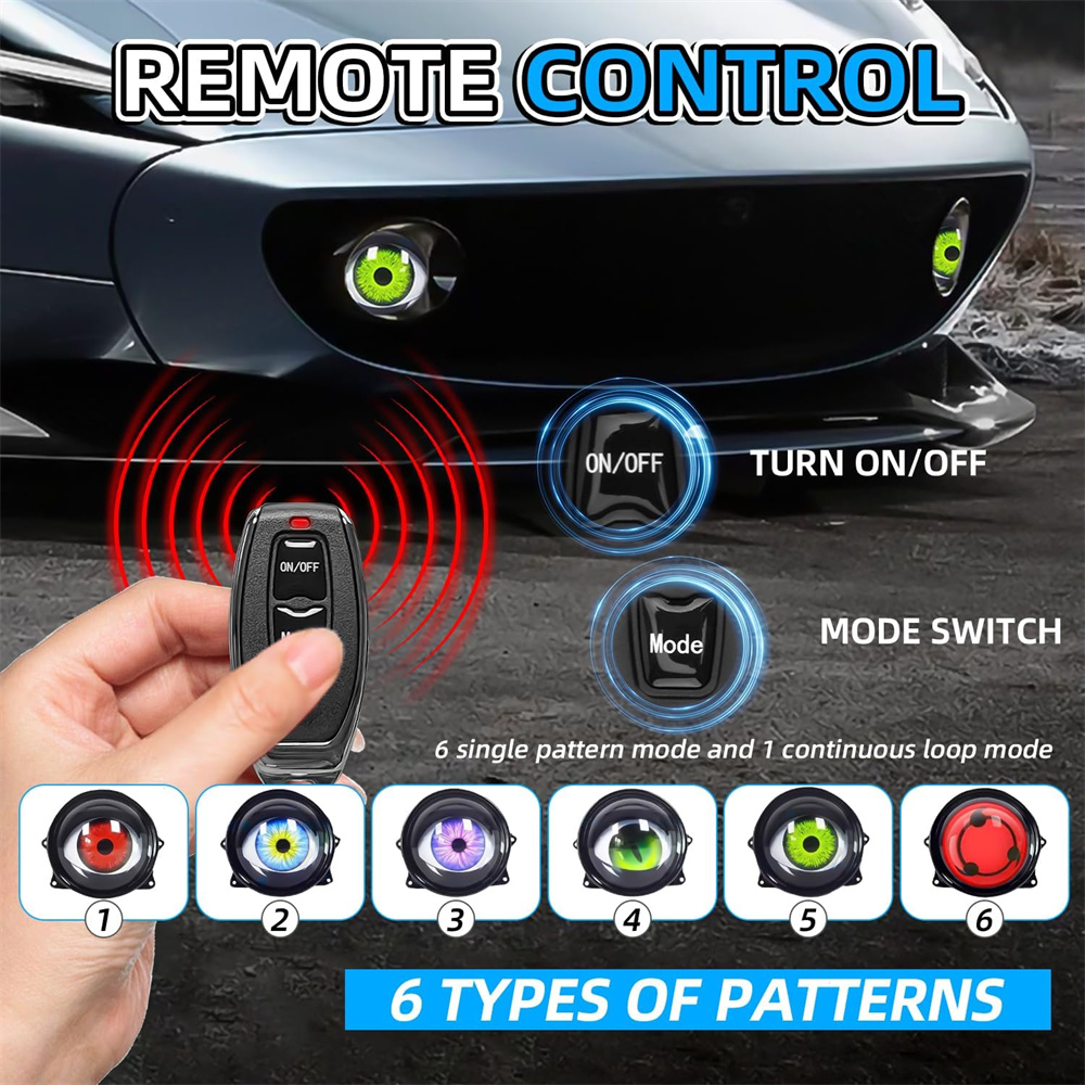  6-Mode Led Dynamic Devil Eye - Lighting Decor avis et prix