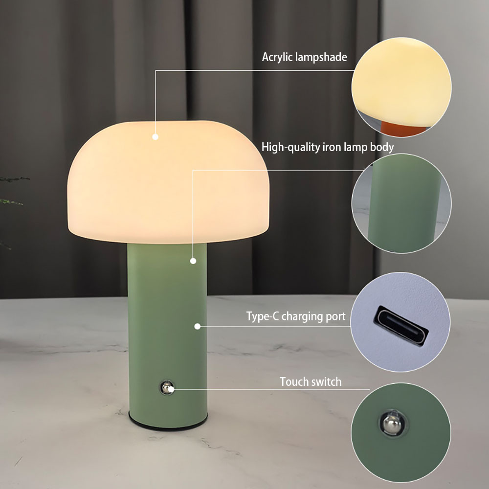 New Mushroom Lamp LED Charging - Mushroom Table Lamp avis et prix