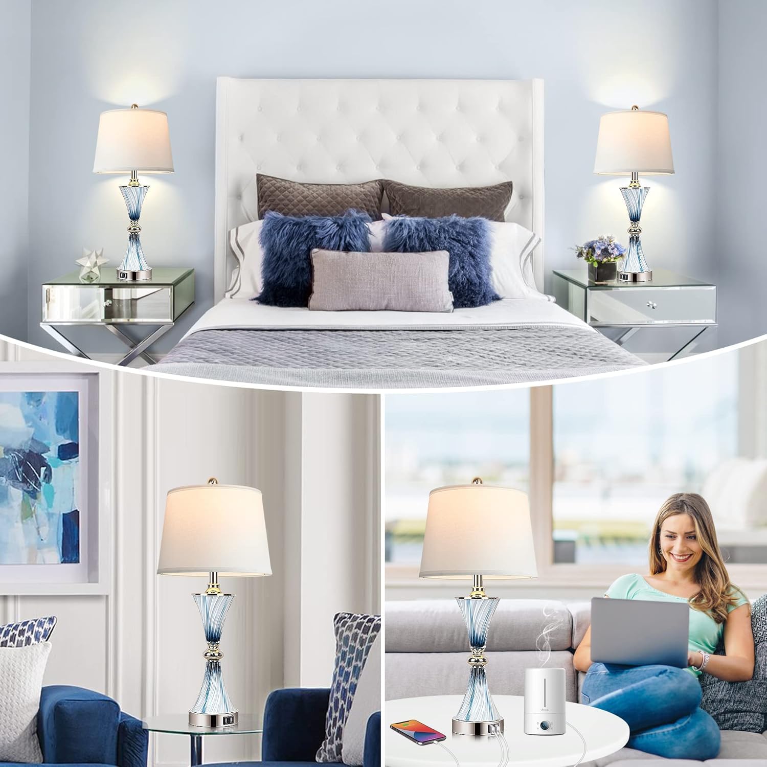 3-Way Dimmable Touch Glass Tab - Lighting Decor avis et prix