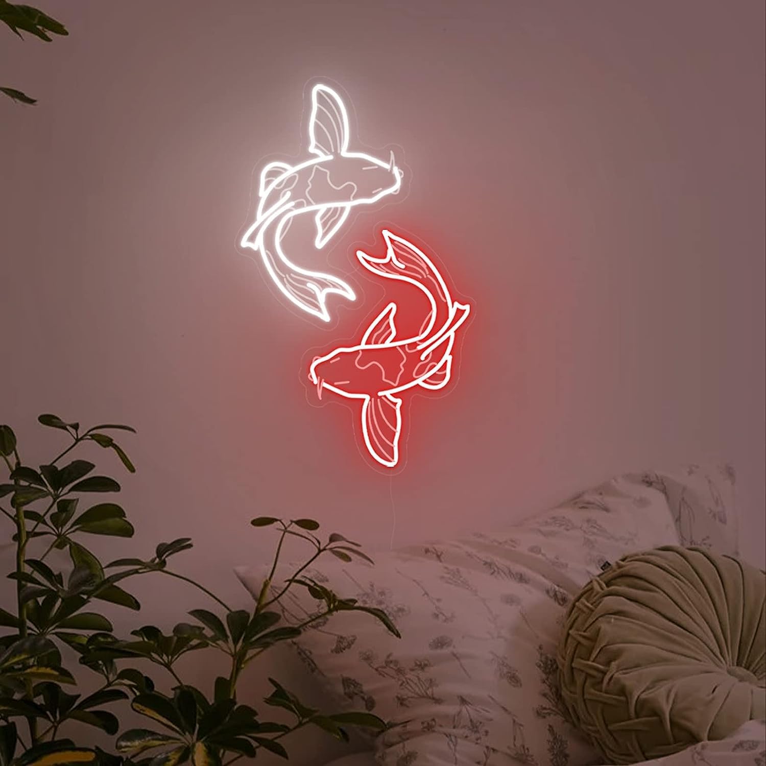 Koi Fish Neon Sign USB LED Neo - Japanese Lighting Decor avis et prix