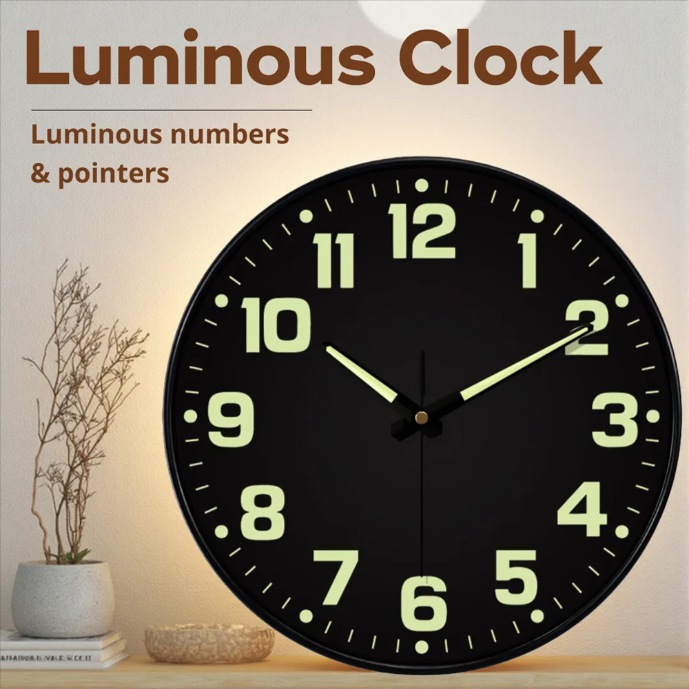 Luminous Wall Clock Light In D - Lighting Home Decor Wall Clocks avis et prix