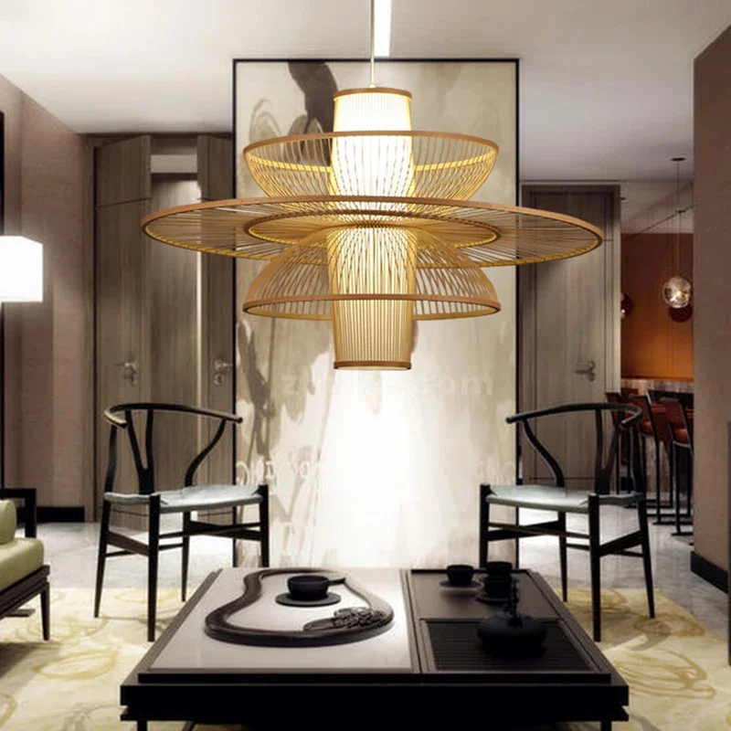 Rural Handmade Bamboo Weaving  - Japanese Lighting Decor avis et prix