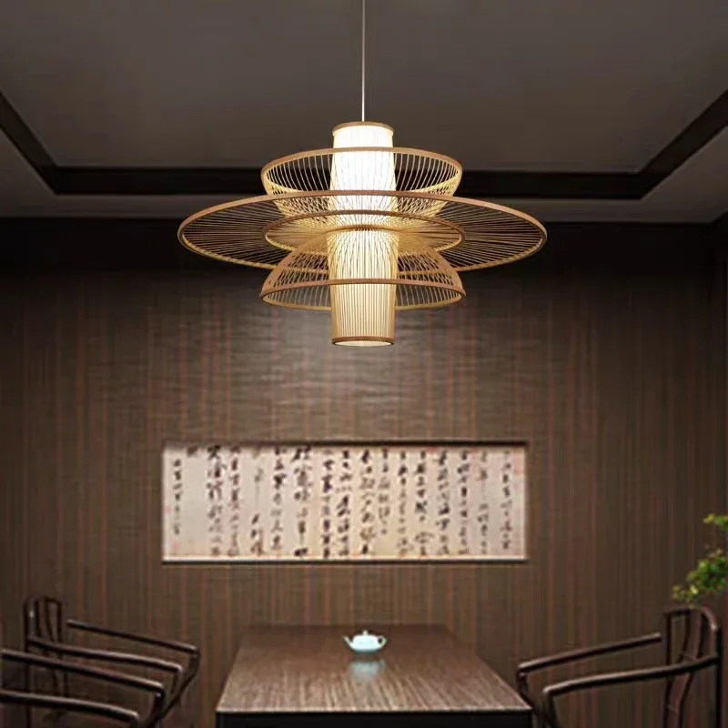 Rural Handmade Bamboo Weaving  - Japanese Lighting Decor avis et prix