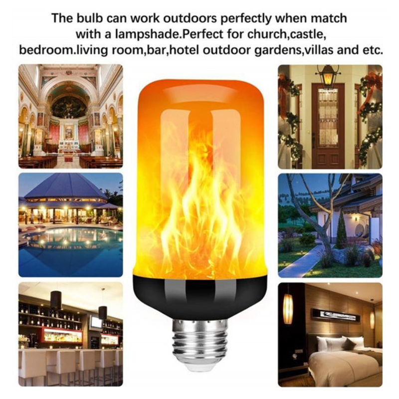 ●1Pc LED Flame Effect Fire Lig - Lighting Effect Home Decor avis et prix