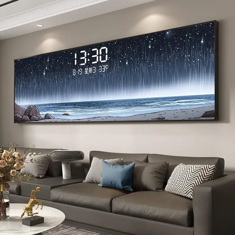 Temperature Date Wall Clock Lu - Lighting Home Decor Wall Clocks avis et prix