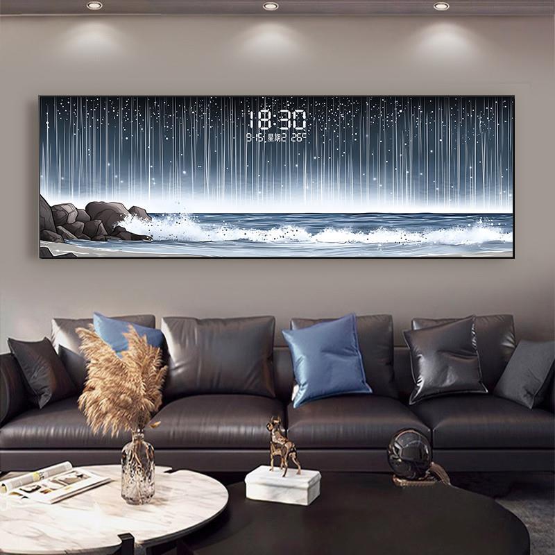 Temperature Date Wall Clock Lu - Lighting Home Decor Wall Clocks avis et prix