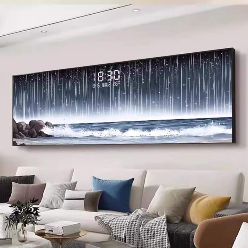 Temperature Date Wall Clock Lu - Lighting Home Decor Wall Clocks avis et prix