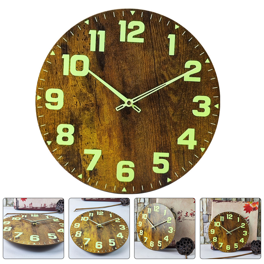 High Quality Wood Wall Clock S - Lighting Home Decor Wall Clocks avis et prix