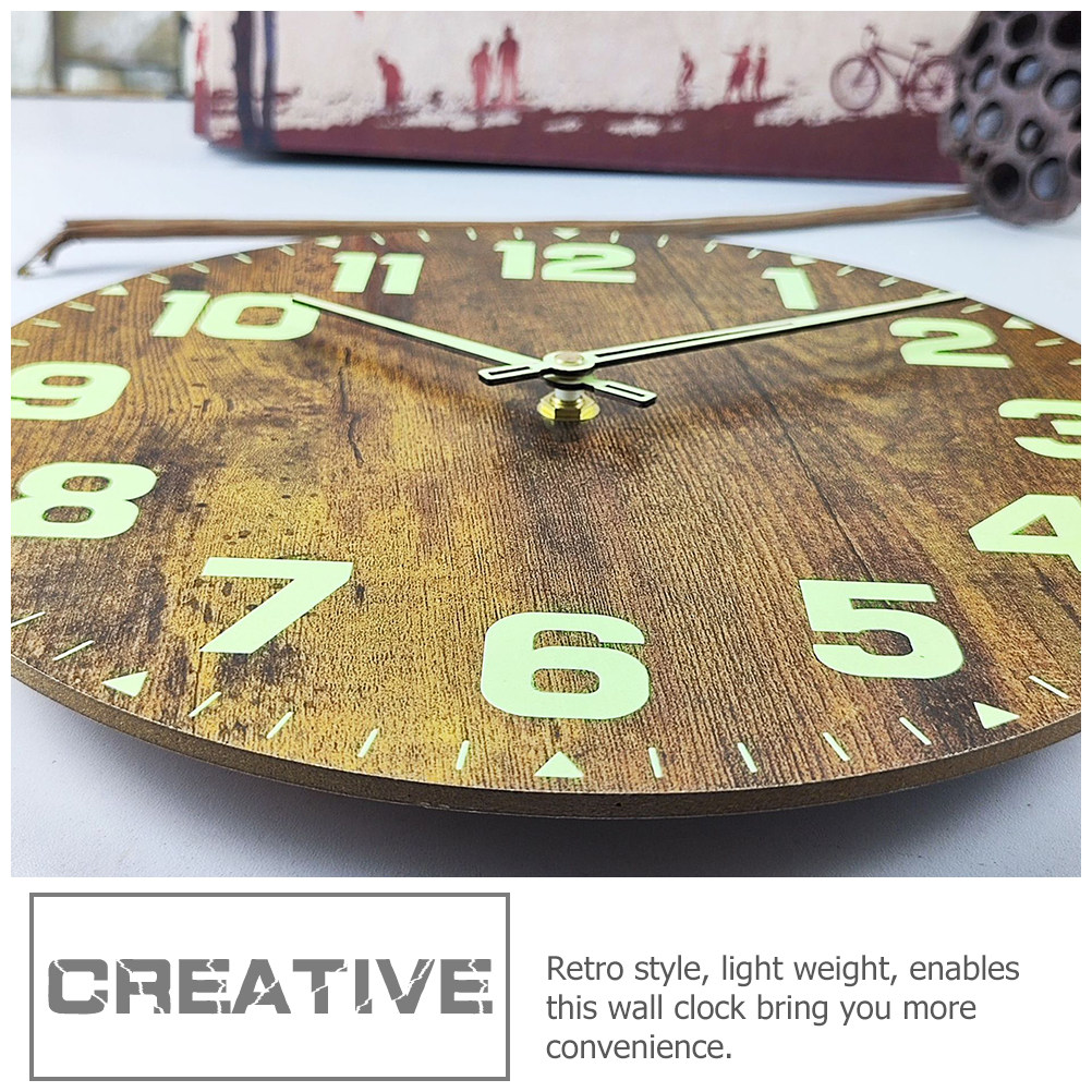 High Quality Wood Wall Clock S - Lighting Home Decor Wall Clocks avis et prix