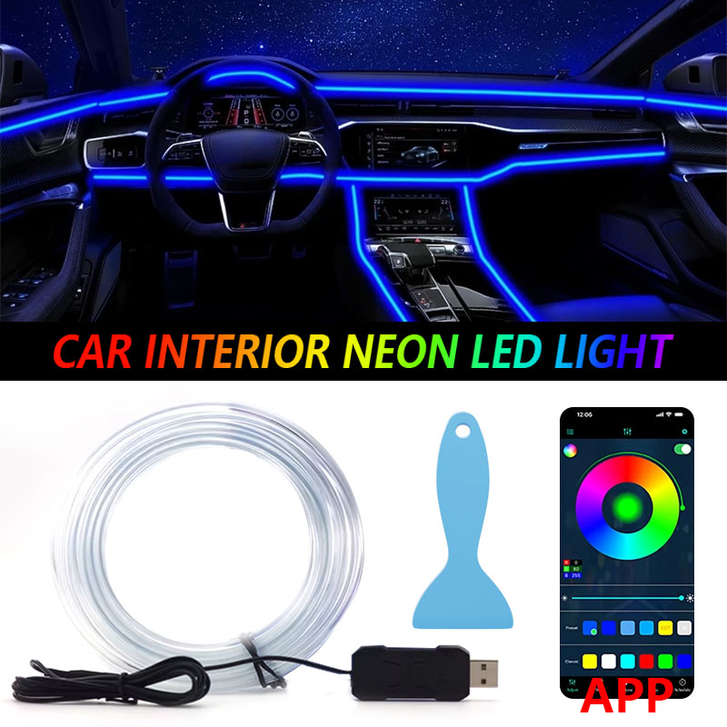 Car RGB Ambient LED Light Stri - Lighting Bolt Decor avis et prix