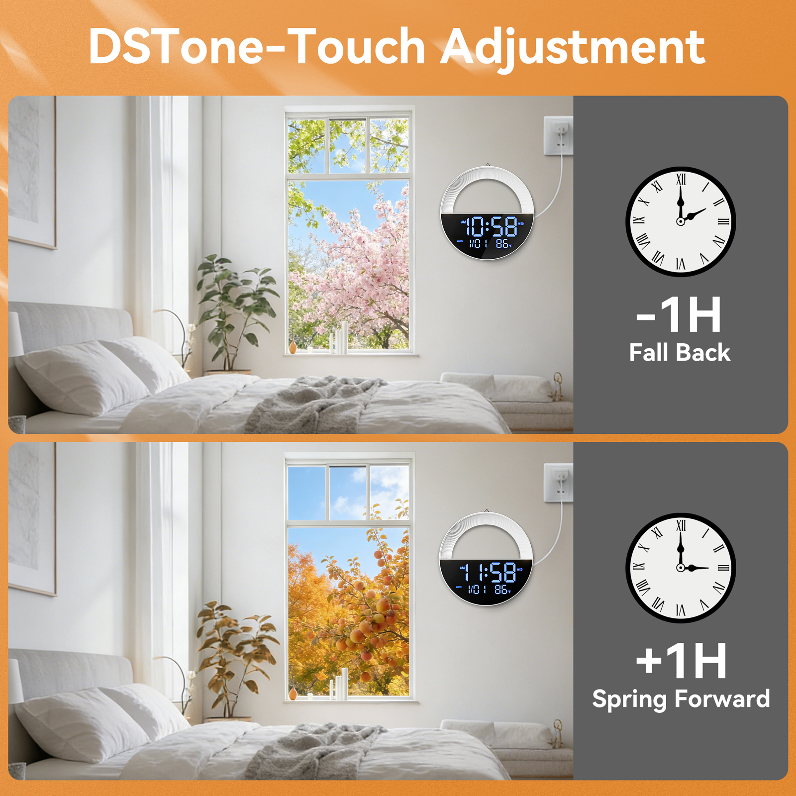 LED Digital Clock with Remote  - Lighting Home Decor Wall Clocks avis et prix