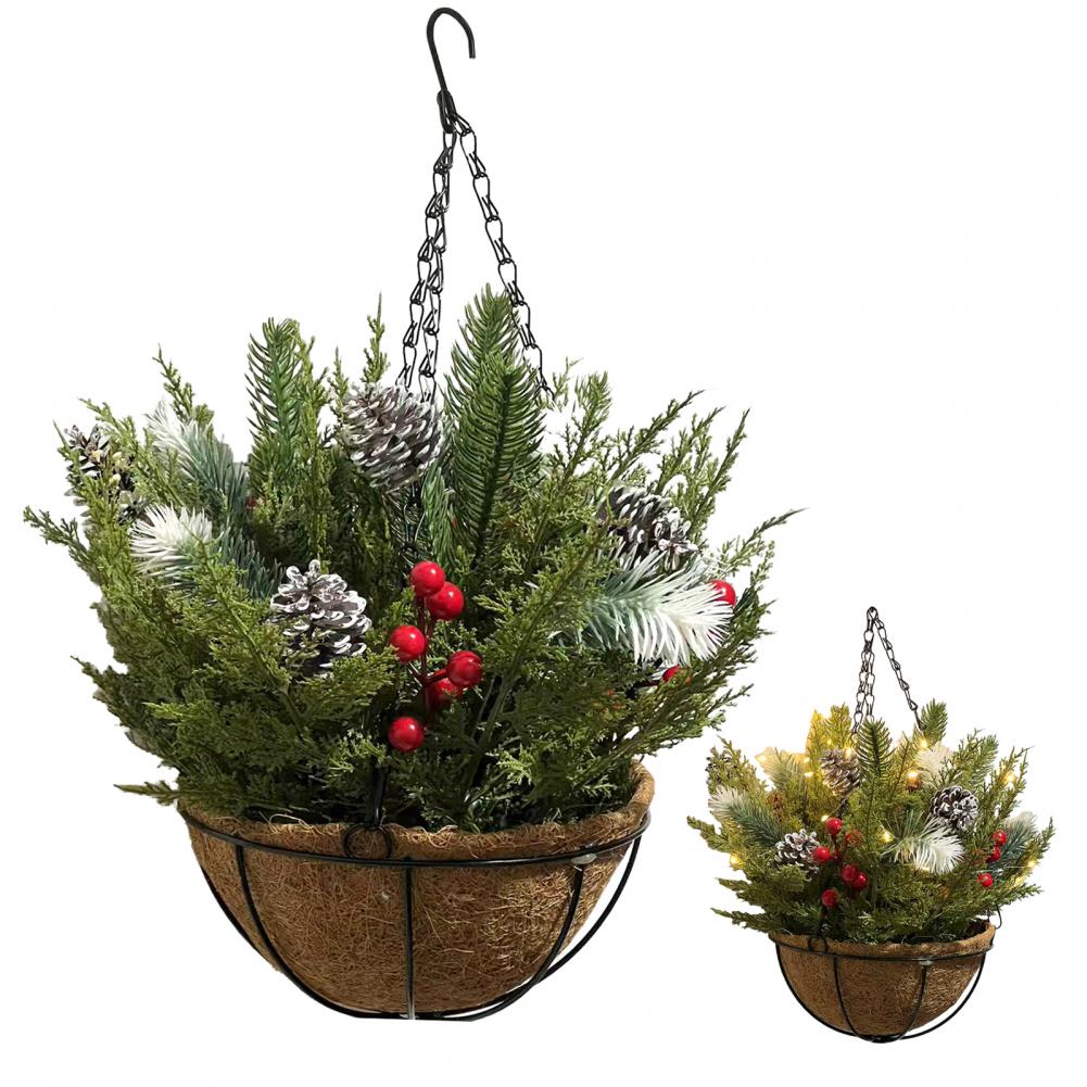 Reusable Christmas Basket with - Decor Timeless Lighting avis et prix