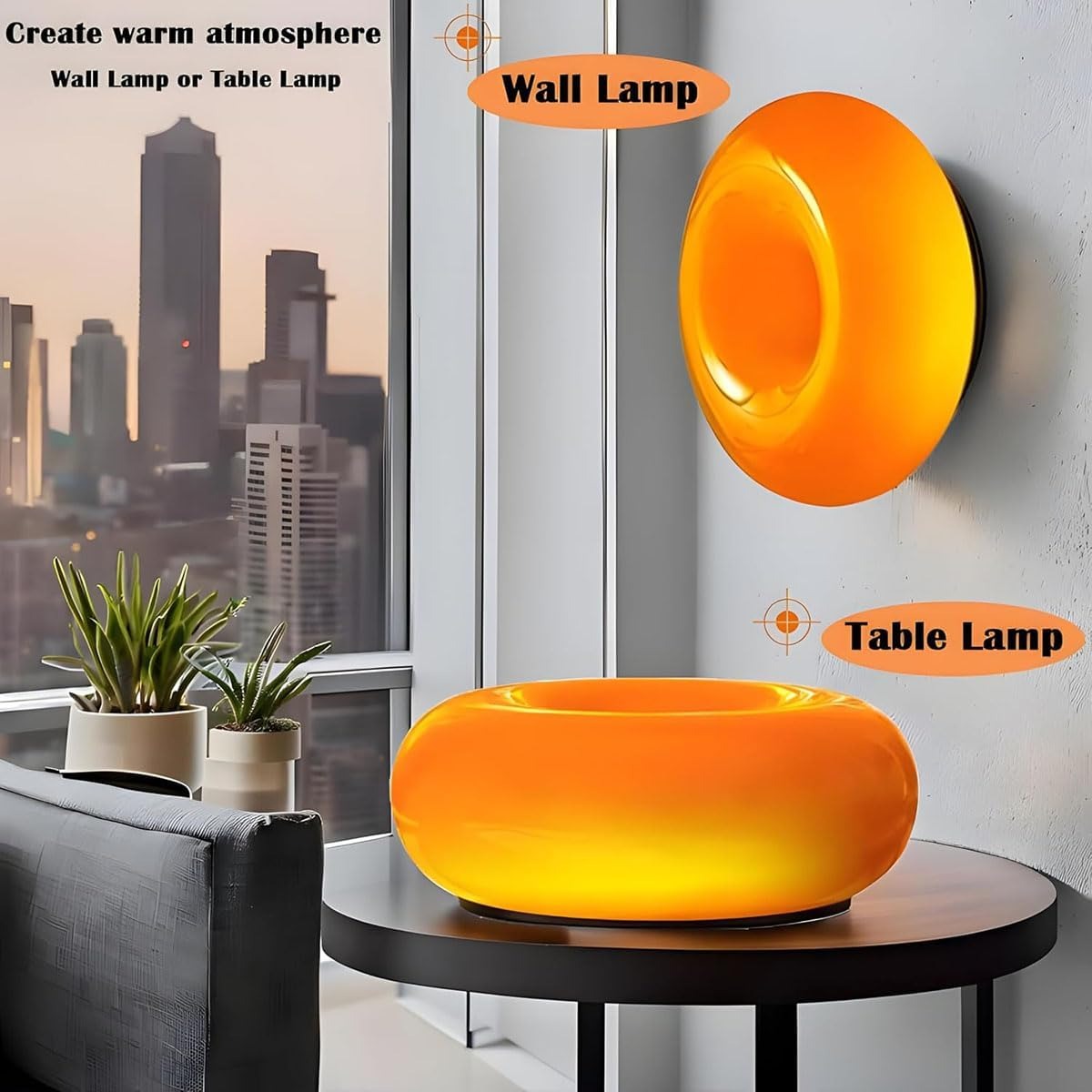 Nordic Donut Lamp Bauhaus Medi - Mushroom Table Lamp avis et prix