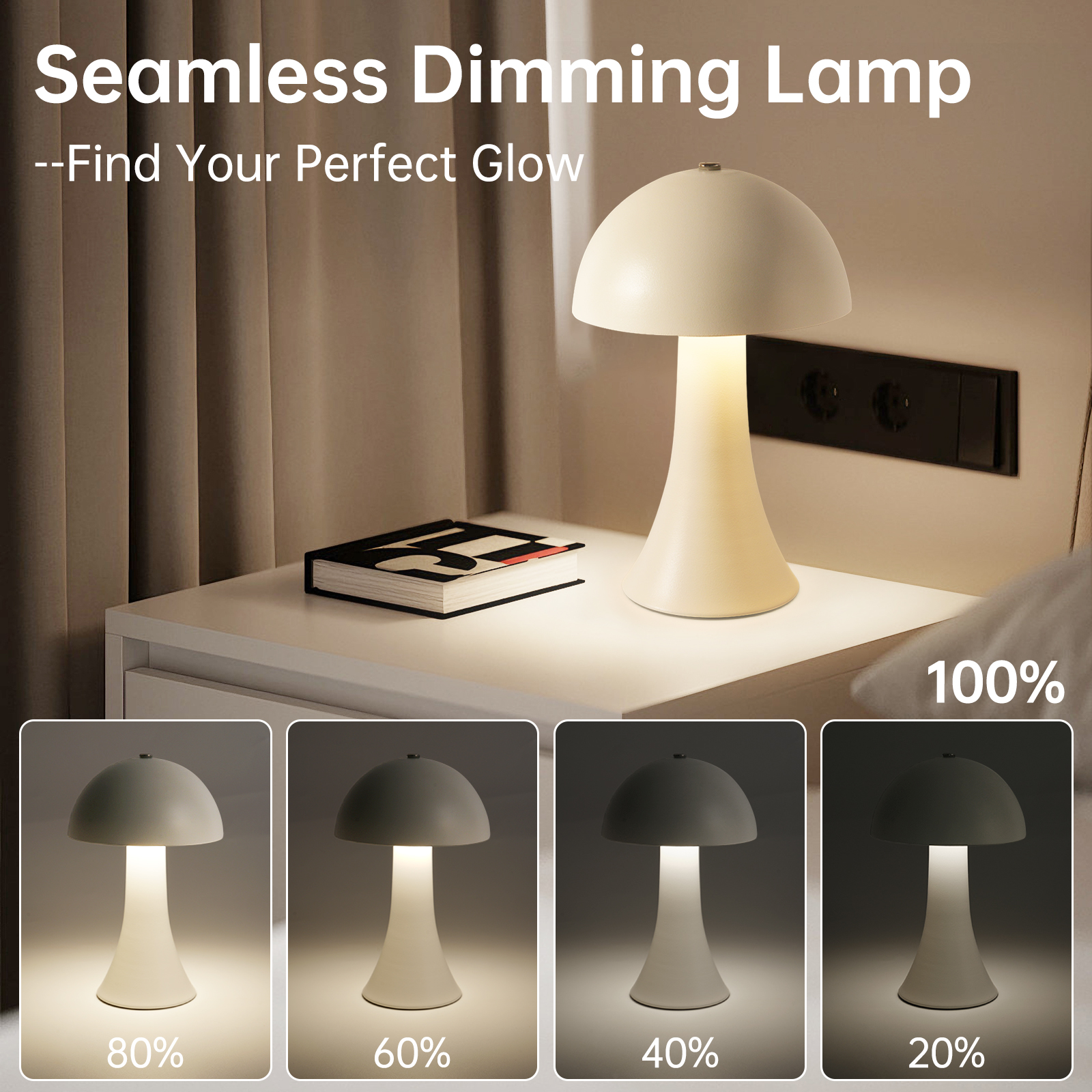 Rechargeable New LED Table Lam - Mushroom Table Lamp avis et prix