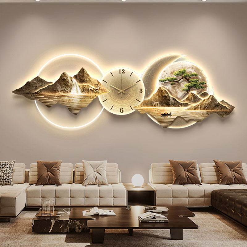 Living Room Wall Clocks Art Mu - Lighting Home Decor Wall Clocks avis et prix