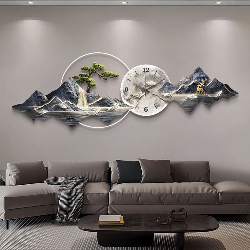 Living Room Wall Clocks Art Mu - Lighting Home Decor Wall Clocks avis et prix