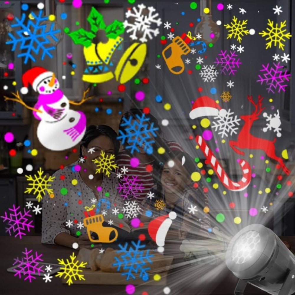 Rotating Christmas Snowflake P - Lighting Effect Home Decor avis et prix
