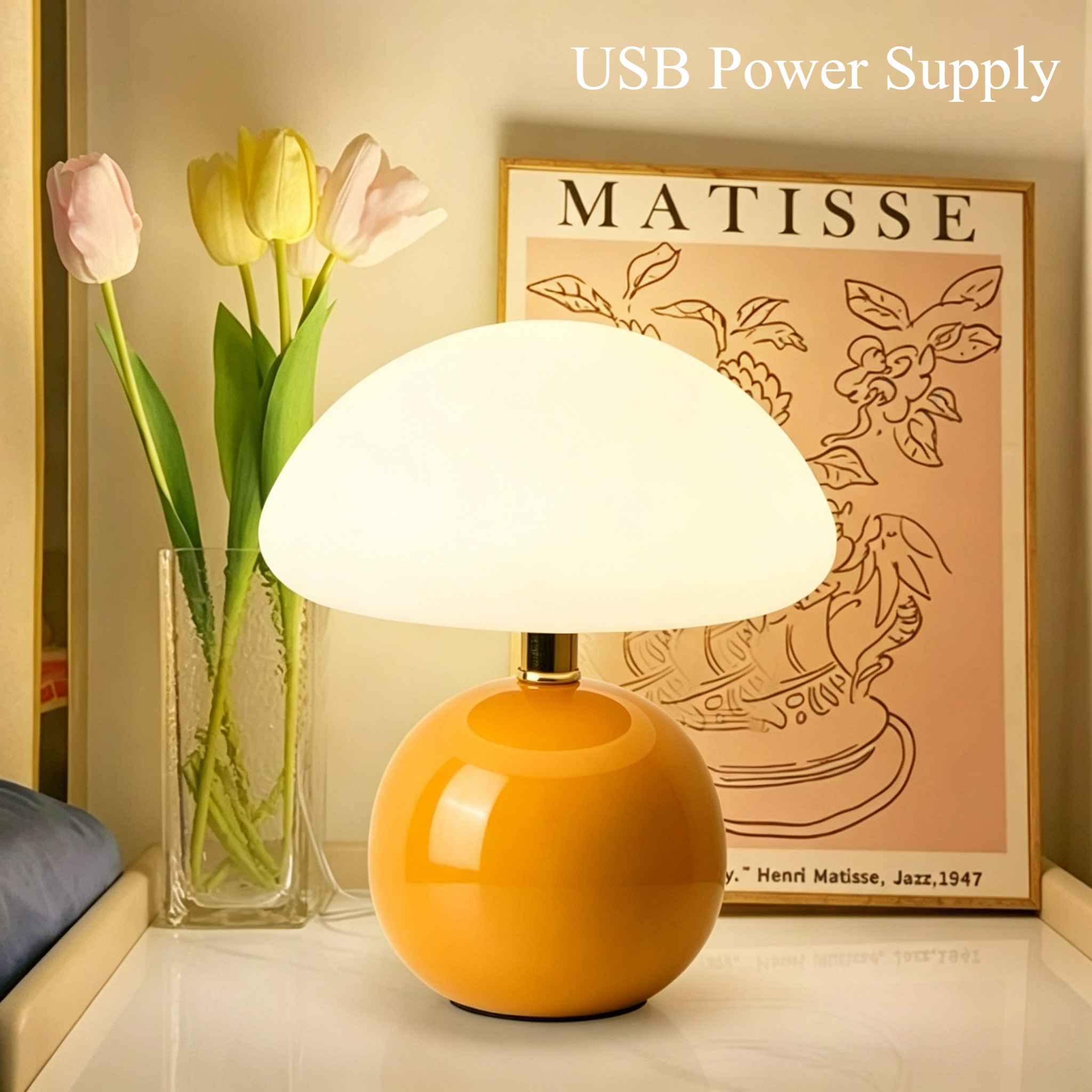 Cream Style Mushroom Table Lam - Mushroom Table Lamp avis et prix