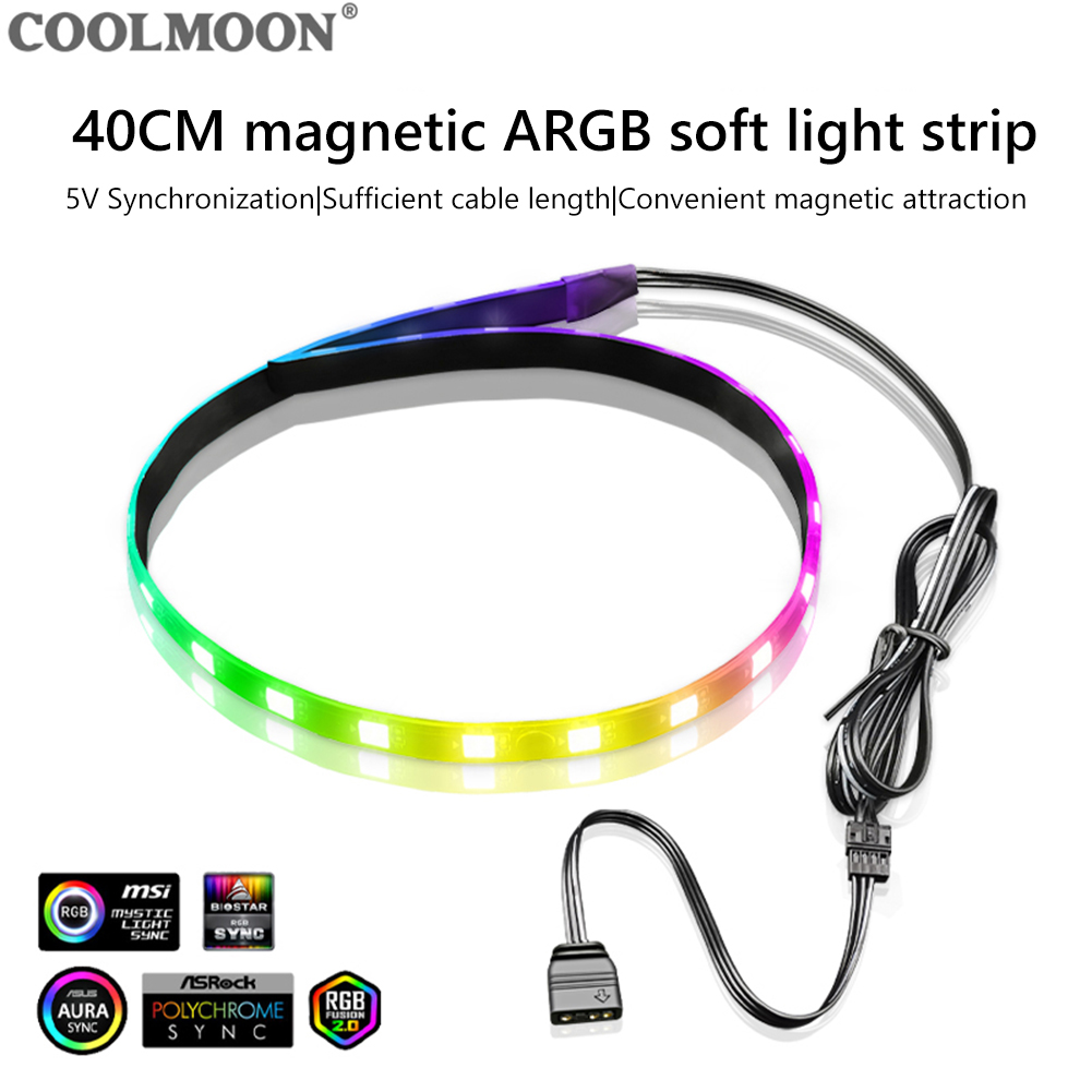 COOLMOON CM-LS40 5V ARGB PC Ca - Lighting Bolt Decor avis et prix