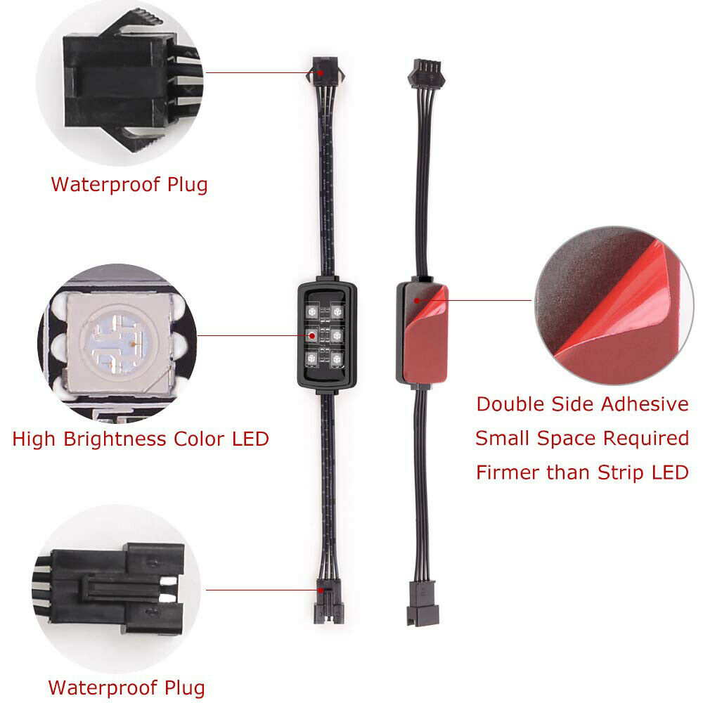 Niscarda Car Motorcycle RGB LE - Lighting Bolt Decor avis et prix