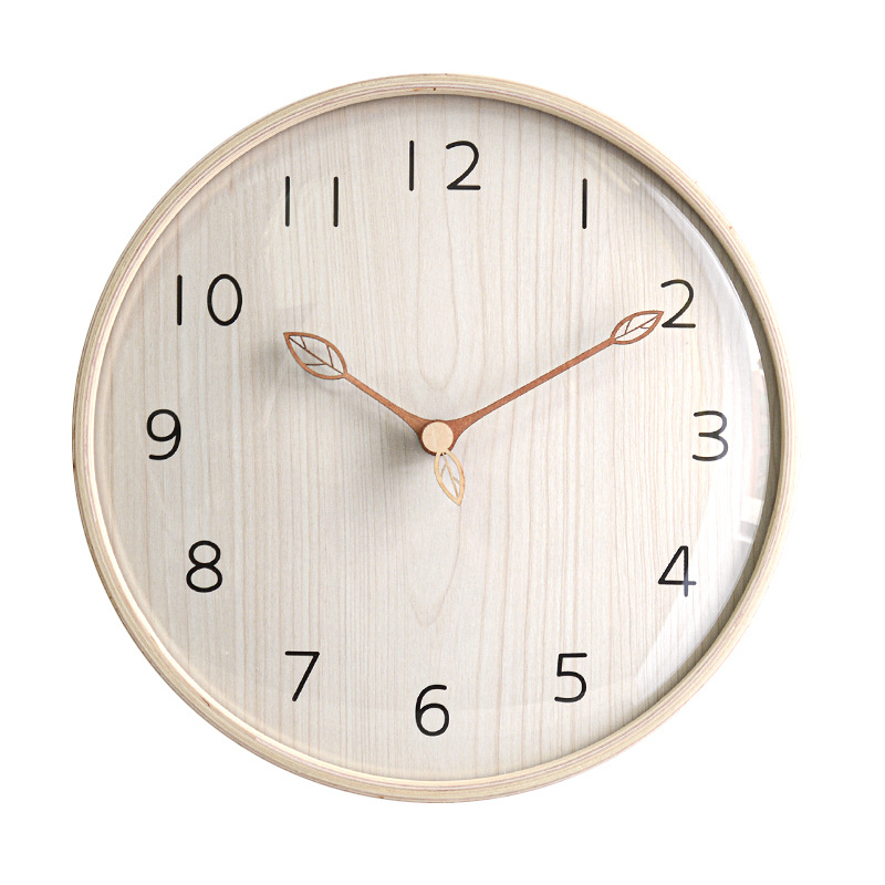 Nordic Style light Wooden Wall - Lighting Home Decor Wall Clocks avis et prix