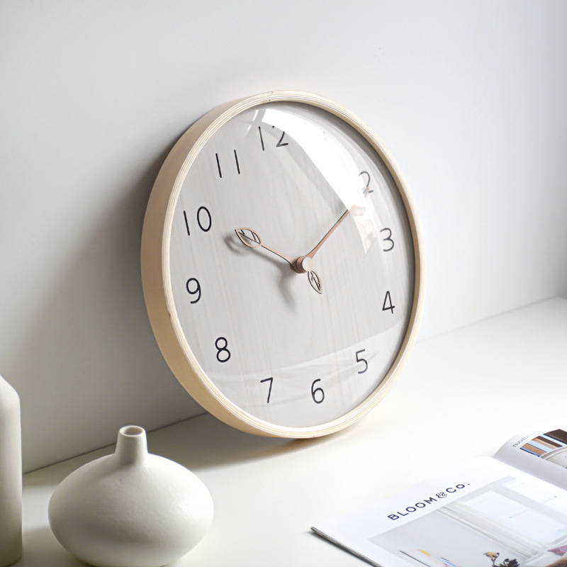 Nordic Style light Wooden Wall - Lighting Home Decor Wall Clocks avis et prix