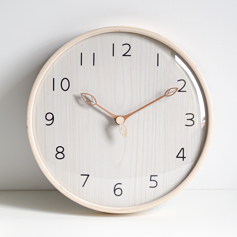 Nordic Style light Wooden Wall - Lighting Home Decor Wall Clocks avis et prix