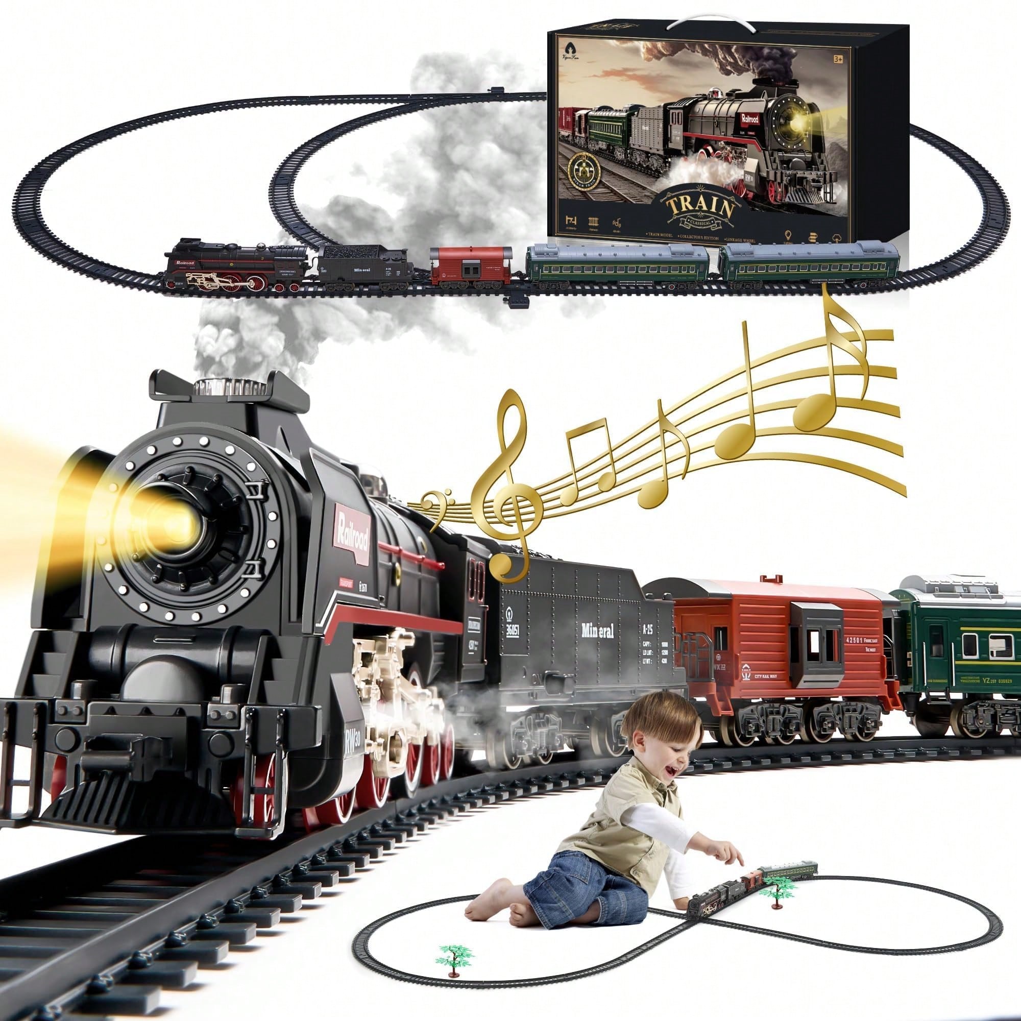 Luxury Electric Train Set with - Lighting Decor avis et prix