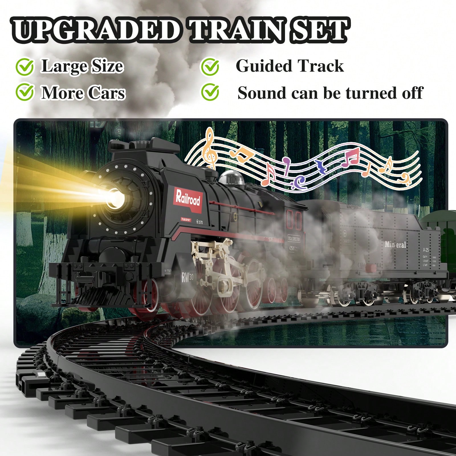 Luxury Electric Train Set with - Lighting Decor avis et prix