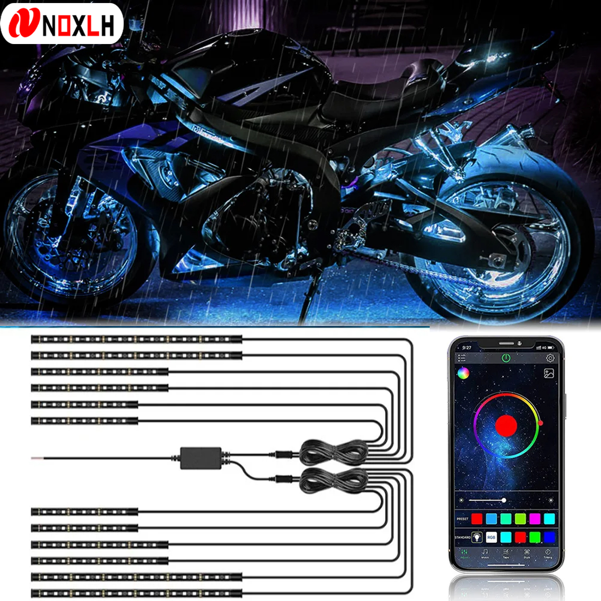 LED Motorcycle Decorative Ambi - Lighting Bolt Decor avis et prix